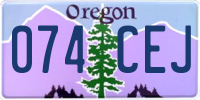 OR license plate 074CEJ
