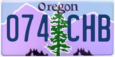 OR license plate 074CHB