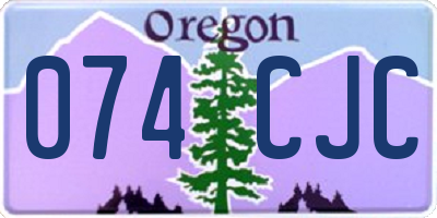 OR license plate 074CJC
