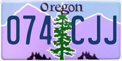 OR license plate 074CJJ