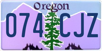 OR license plate 074CJZ