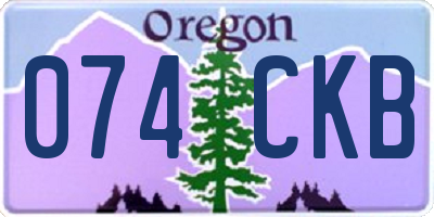 OR license plate 074CKB