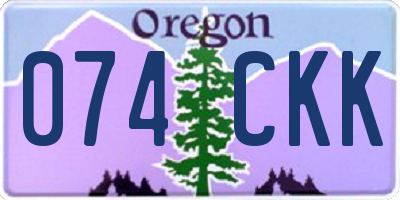 OR license plate 074CKK