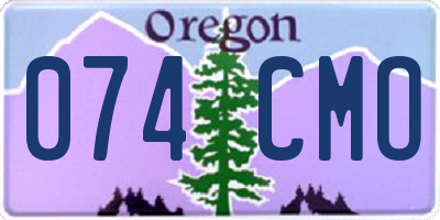 OR license plate 074CMO