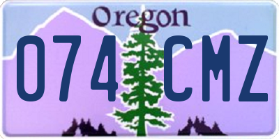 OR license plate 074CMZ
