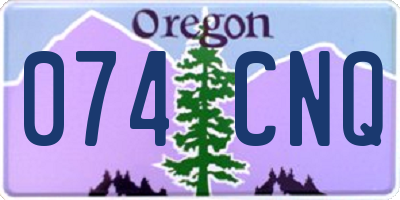 OR license plate 074CNQ