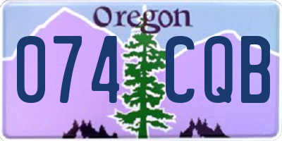 OR license plate 074CQB