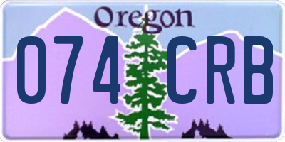 OR license plate 074CRB