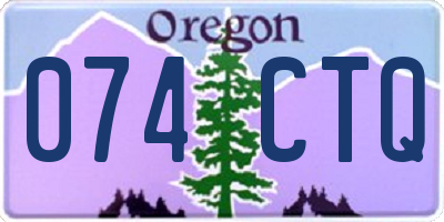 OR license plate 074CTQ