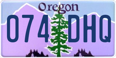 OR license plate 074DHQ