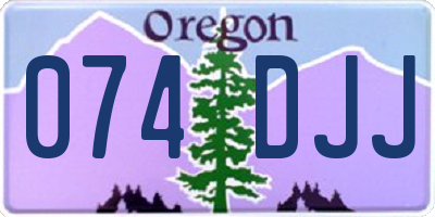 OR license plate 074DJJ