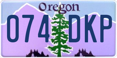 OR license plate 074DKP