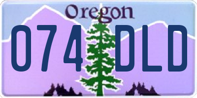 OR license plate 074DLD