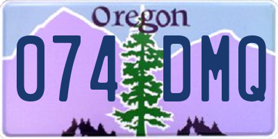 OR license plate 074DMQ