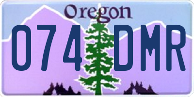 OR license plate 074DMR