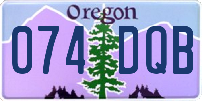 OR license plate 074DQB