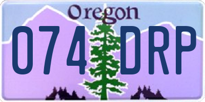 OR license plate 074DRP