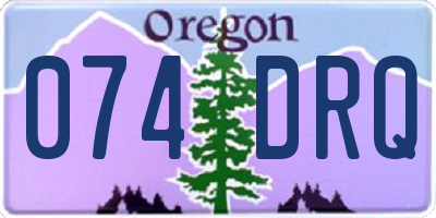 OR license plate 074DRQ