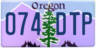 OR license plate 074DTP