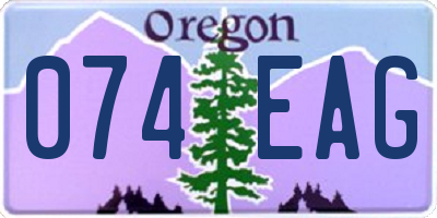OR license plate 074EAG