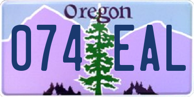 OR license plate 074EAL
