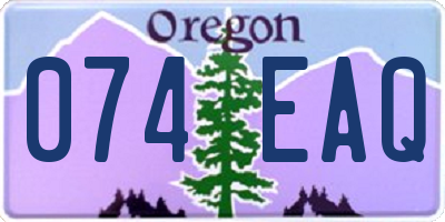 OR license plate 074EAQ