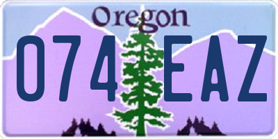 OR license plate 074EAZ