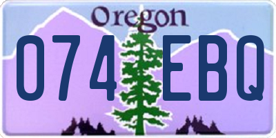 OR license plate 074EBQ