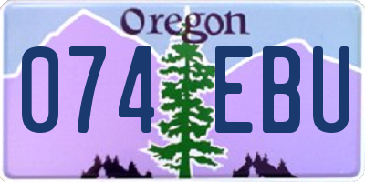 OR license plate 074EBU