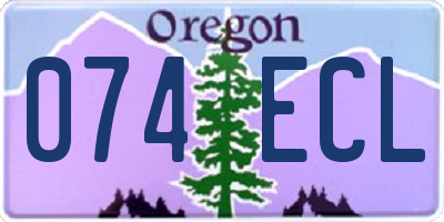 OR license plate 074ECL