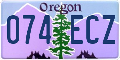 OR license plate 074ECZ
