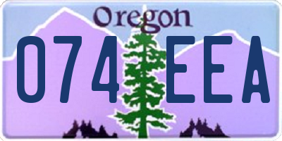 OR license plate 074EEA