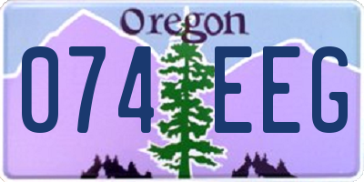 OR license plate 074EEG