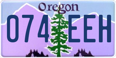 OR license plate 074EEH