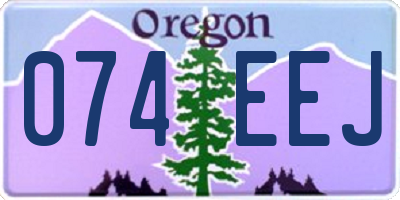 OR license plate 074EEJ