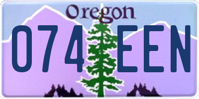 OR license plate 074EEN