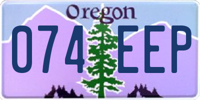 OR license plate 074EEP