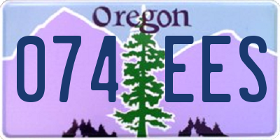 OR license plate 074EES