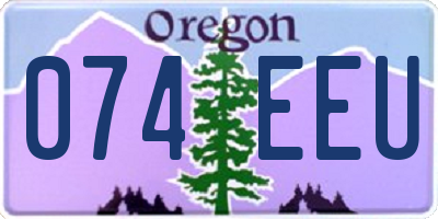 OR license plate 074EEU