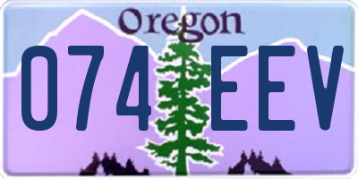 OR license plate 074EEV