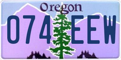 OR license plate 074EEW