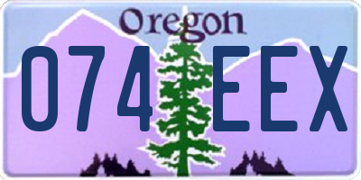 OR license plate 074EEX