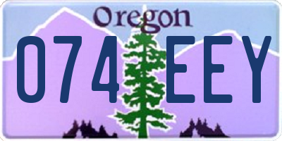 OR license plate 074EEY