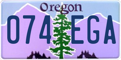 OR license plate 074EGA