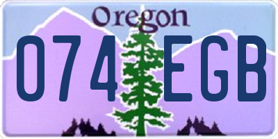 OR license plate 074EGB