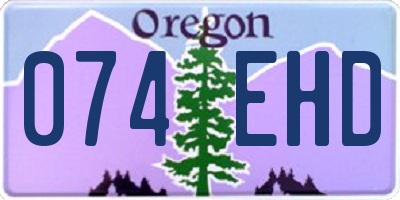 OR license plate 074EHD