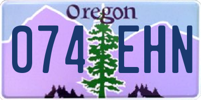 OR license plate 074EHN