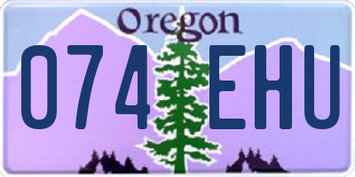 OR license plate 074EHU