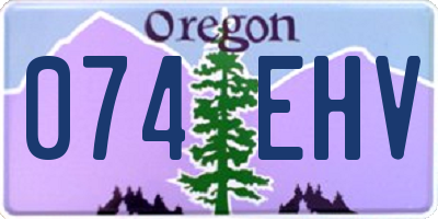 OR license plate 074EHV
