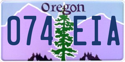 OR license plate 074EIA